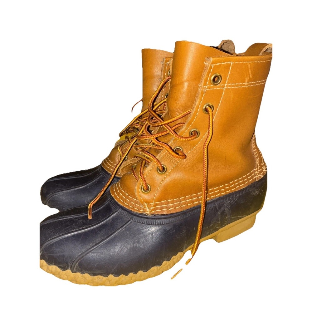 Women's LL Bean Boot blue - Original Bean Boot Size 8 M Work Rain Duck